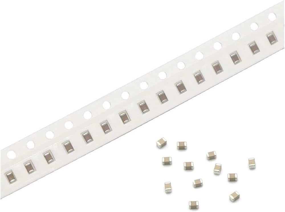 Condensateur SMD 0805 – 100 picofarads 50V avec tolérance de 5%